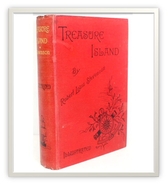 treasure island book framed