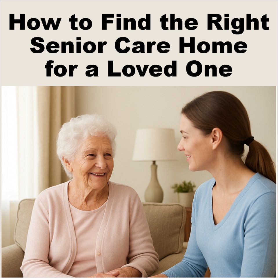 How to find the Right Senior Home.